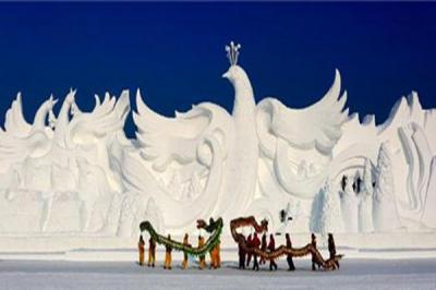 Explorando esculturas de nieve en Jilin