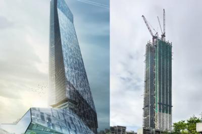 Hanking Center Tower en China se convertirá en el edificio central independiente más alto del mundo