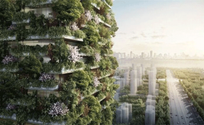 Construcción vertical del bosque para ayudar a resolver el problema del aire en China