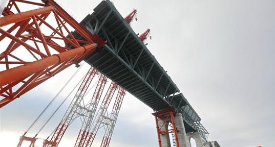 Construction Of China'S First Cross-Sea Rail-Road Bridge Progresses